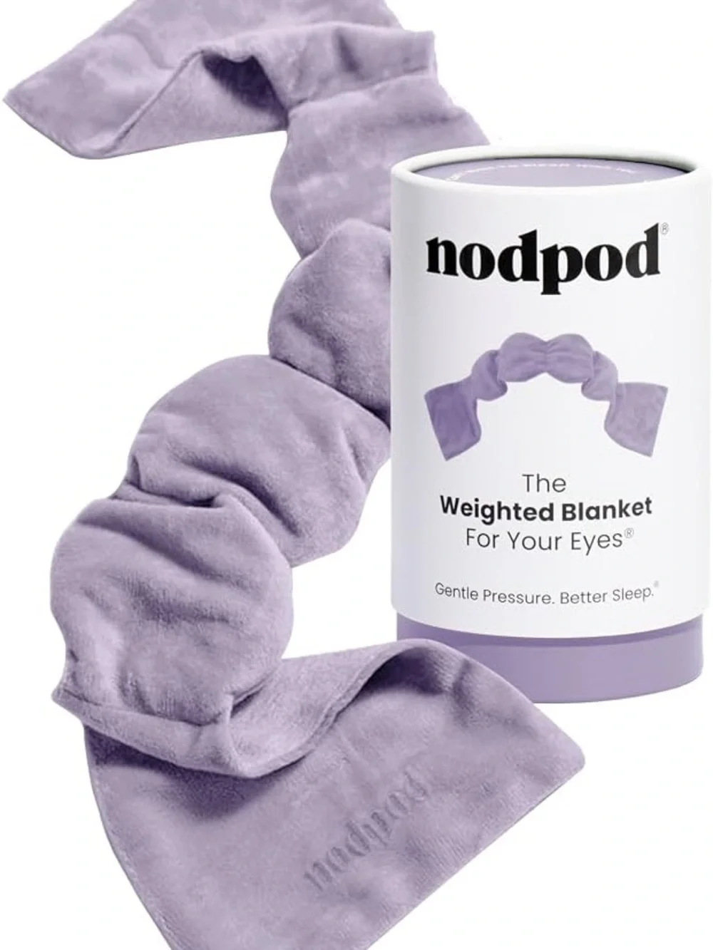Nodpod Kids Lavender Weighted Eye Blanket for Calming Comfort
